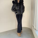ファー付き中綿ジャケット フェイクダウンジャケット アウター | COCOMOMO | 詳細画像14 