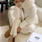 ファー付き中綿ジャケット フェイクダウンジャケット アウター | COCOMOMO | 詳細画像8 