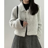 ブークレボアショートジャケット ボアジャケット ブルゾン | COCOMOMO | 詳細画像11