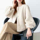 触れた瞬間、虜。ふわふわフェイクファーコート ファーコート ブルゾン | COCOMOMO | 詳細画像12 