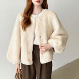 触れた瞬間、虜。ふわふわフェイクファーコート ファーコート ブルゾン | COCOMOMO | 詳細画像25 