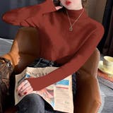 ふわふわ裏シャギーニット 裏起毛 ハイネックニット | COCOMOMO | 詳細画像13