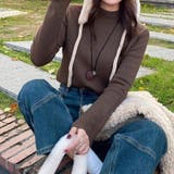 ふわふわ裏シャギーニット 裏起毛 ハイネックニット | COCOMOMO | 詳細画像18