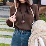 ふわふわ裏シャギーニット 裏起毛 ハイネックニット | COCOMOMO | 詳細画像19