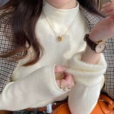 ふわふわ裏シャギーニット 裏起毛 ハイネックニット | COCOMOMO | 詳細画像2