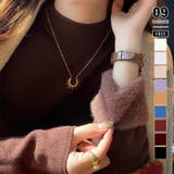 ダークブラウン | ふわふわ裏シャギーニット 裏起毛 ハイネックニット | COCOMOMO