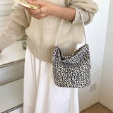 スエード調ヒョウ柄バッグ スエードバッグ バケツ型バッグ | COCOMOMO | 詳細画像1