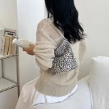 スエード調ヒョウ柄バッグ スエードバッグ バケツ型バッグ | COCOMOMO | 詳細画像3