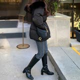 ファーフード付き中綿ダウンジャケット 中綿ジャケット アウター | COCOMOMO | 詳細画像12