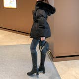 ファーフード付き中綿ダウンジャケット 中綿ジャケット アウター | COCOMOMO | 詳細画像14