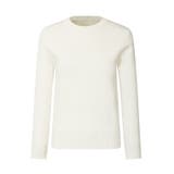 ふわふわ裏起毛で一枚であたたかい 裏起毛ニット クルーネック | COCOMOMO | 詳細画像18