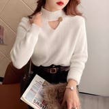 裏起毛カットアウトニット リブニット 裏起毛 | COCOMOMO | 詳細画像10