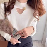 裏起毛カットアウトニット リブニット 裏起毛 | COCOMOMO | 詳細画像11