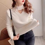 裏起毛カットアウトニット リブニット 裏起毛 | COCOMOMO | 詳細画像13