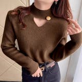 裏起毛カットアウトニット リブニット 裏起毛 | COCOMOMO | 詳細画像20