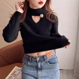 裏起毛カットアウトニット リブニット 裏起毛 | COCOMOMO | 詳細画像25