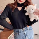 裏起毛カットアウトニット リブニット 裏起毛 | COCOMOMO | 詳細画像26