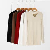 裏起毛カットアウトニット リブニット 裏起毛 | COCOMOMO | 詳細画像29