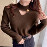 裏起毛カットアウトニット リブニット 裏起毛 | COCOMOMO | 詳細画像20 