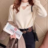 裏起毛カットアウトニット リブニット 裏起毛 | COCOMOMO | 詳細画像8