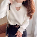 裏起毛カットアウトニット リブニット 裏起毛 | COCOMOMO | 詳細画像9