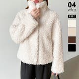 アイボリー | もこもこプードルファーブルゾン プードルファー ブルゾン | COCOMOMO