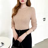 ふわふわ、あったか裏シャギー 裏起毛 メロウフリルニット | COCOMOMO | 詳細画像11