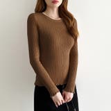 ふわふわ、あったか裏シャギー 裏起毛 メロウフリルニット | COCOMOMO | 詳細画像17