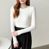 ふわふわ、あったか裏シャギー 裏起毛 メロウフリルニット | COCOMOMO | 詳細画像25