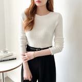 ふわふわ、あったか裏シャギー 裏起毛 メロウフリルニット | COCOMOMO | 詳細画像27