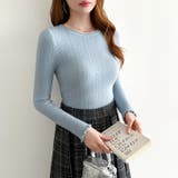 ふわふわ、あったか裏シャギー 裏起毛 メロウフリルニット | COCOMOMO | 詳細画像31