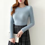 ふわふわ、あったか裏シャギー 裏起毛 メロウフリルニット | COCOMOMO | 詳細画像32