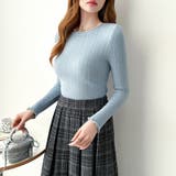 ふわふわ、あったか裏シャギー 裏起毛 メロウフリルニット | COCOMOMO | 詳細画像35