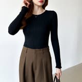 ふわふわ、あったか裏シャギー 裏起毛 メロウフリルニット | COCOMOMO | 詳細画像40