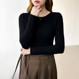 ふわふわ、あったか裏シャギー 裏起毛 メロウフリルニット | COCOMOMO | 詳細画像45