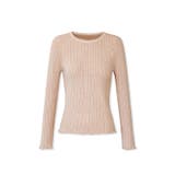 ふわふわ、あったか裏シャギー 裏起毛 メロウフリルニット | COCOMOMO | 詳細画像50