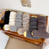 くしゅくしゅかかと付きレッグウォーマー 足首ウォーマー リブレッグウォーマー | COCOMOMO | 詳細画像16 