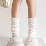 くしゅくしゅかかと付きレッグウォーマー 足首ウォーマー リブレッグウォーマー | COCOMOMO | 詳細画像4 