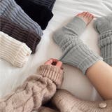 くしゅくしゅかかと付きレッグウォーマー 足首ウォーマー リブレッグウォーマー | COCOMOMO | 詳細画像5 