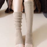 くしゅくしゅかかと付きレッグウォーマー 足首ウォーマー リブレッグウォーマー | COCOMOMO | 詳細画像7 