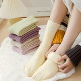 裏起毛モヘアタッチ靴下 あったか靴下 裏起毛 | COCOMOMO | 詳細画像1 