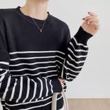 ボーダーニット クルーネック ニットセーター | COCOMOMO | 詳細画像19