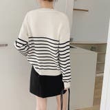 ボーダーニット クルーネック ニットセーター | COCOMOMO | 詳細画像7