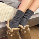 あったかウールブレンド ウール混靴下 靴下 | COCOMOMO | 詳細画像12 