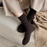 あったかウールブレンド ウール混靴下 靴下 | COCOMOMO | 詳細画像7 