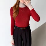 レイヤード風ニット 配色ニット タートルネック | COCOMOMO | 詳細画像22