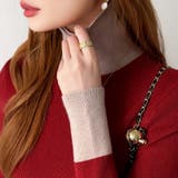 レイヤード風ニット 配色ニット タートルネック | COCOMOMO | 詳細画像24