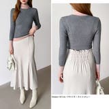 レイヤード風ニット 配色ニット タートルネック | COCOMOMO | 詳細画像56