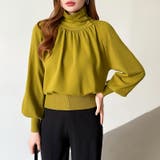 2wayネックバルーンスリーブニット ハイネック ニット | COCOMOMO | 詳細画像13 