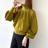 2wayネックバルーンスリーブニット ハイネック ニット | COCOMOMO | 詳細画像15 